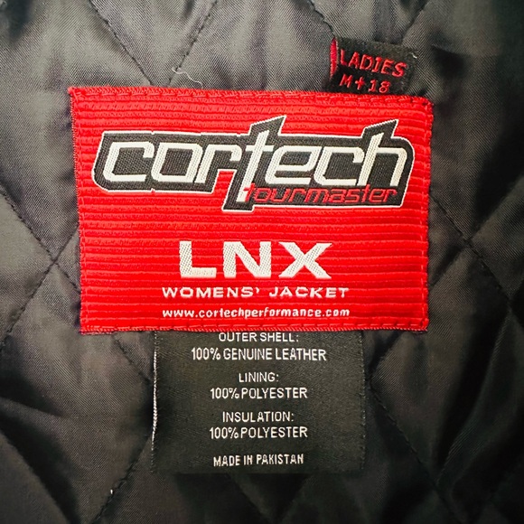 Women’s Motorcycle Cortech Leather LNX Jacket - Picture 5 of 6